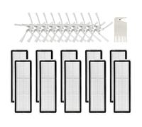 Yessetry Kit d'accessoires de rechange pour aspirateur robot W10/W10 Pro Brosse latérale Filtre HEPA Pièces de rechange