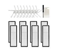 Yessetry Kit d'accessoires de rechange pour aspirateur robot W10/W10 Pro Filtre HEPA Brosse latérale Pièces de rechange