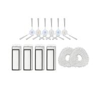 Yessetry Kit pour T10 Robot Aspirateur Brosse Latérale Filtre HEPA Mop Chiffon Aspirateur Accessoires