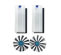 Yessetry Lot de 4 brosses et filtres pour aspirateur robotique multi-surfaces EV675