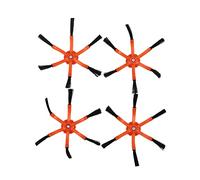 Yessetry Lot de 4 filtres à brosse latérale à 6 bras pour aspirateur 2 S50 pour Mi Robot Parts