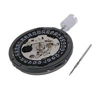 Yessetry NH35/NH35A Mouvement Mécanique Noir 24 Jewels Pièces de Montre pour Montre, Argenté/noir
