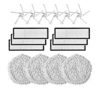 Yessetry Pour aspirateur robot W10/W10 Pro Filtre HEPA Brosse latérale Chiffon