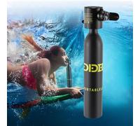 YESTAIM Mini Bouteille de Plongée Bouteille d'oxygène 0.5 L pour la Plongée Réservoir d'oxygène équipement de Plongée Portable pour Les Exercices de Plongée ou comme Bouteille de Rechange sous