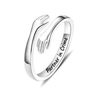 Yesteel Bague réglable en argent sterling S925 pour femmes et adolescentes, cadeau d'anniversaire pour fille, maman, sœur, épouse, amie, grand-mère, 7, Métal, Pas de pierre précieuse