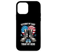 Yesterday My Baby Today My-Hero Proud M Drapeau américain litaire Coque pour iPhone 12 Mini