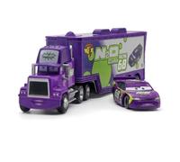 Yestree Cars Jouet 2 Pièces Set Véhicules, Camion Cars et Voiture de Course Enfant Camion Transporteur Modèle de Voiture Figurine Car, Cadeaux Parfaits pour Enfant Anniversaire/Récompense (NO.68)
