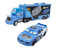 Yestree Cars Jouet 2 Pièces Set Véhicules, Camion Cars et Voiture de Course Enfant Camion Transporteur Modèle de Voiture Figurine Car, Cadeaux Parfaits pour Enfant Anniversaire/Récompense (NO.51, A)