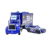 Yestree Cars Jouet 2 Pièces Set Véhicules, Camion Cars et Voiture de Course Enfant Camion Transporteur Modèle de Voiture Figurine Car, Cadeaux Parfaits pour Enfant Anniversaire/Récompense (NO.33)