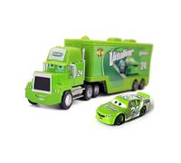 Yestree Cars Jouet 2 Pièces Set Véhicules, Camion Cars et Voiture de Course Enfant Camion Transporteur Modèle de Voiture Figurine Car, Cadeaux Parfaits pour Enfant Anniversaire/Récompense (NO.24)