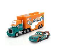 Yestree Cars Jouet 2 Pièces Set Véhicules, Camion Cars et Voiture de Course Enfant Camion Transporteur Modèle de Voiture Figurine Car, Cadeaux Parfaits pour Enfant Anniversaire/Récompense (NO.92)