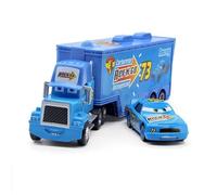 Yestree Cars Jouet 2 Pièces Set Véhicules, Camion Cars et Voiture de Course Enfant Camion Transporteur Modèle de Voiture Figurine Car, Cadeaux Parfaits pour Enfant Anniversaire/Récompense (NO.73)