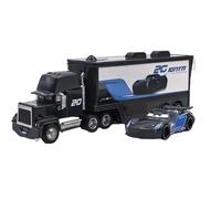 Yestree Cars Jouet 2 Pièces Set Véhicules, Camion Cars et Voiture de Course Enfant Camion Transporteur Modèle de Voiture Figurine Car, Cadeaux Parfaits pour Enfant Anniversaire/Récompense (NO.20)