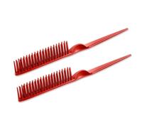Yestree Peigne Texturant Pliable à Dents Larges pour Hommes (Red)