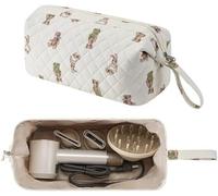 Yestree Sac de Voyage Compatible avec Dyson Airwrap et Shark Flexstyle, Pochette Matelassée pour Sèche-Cheveux et Accessoires (Ours)
