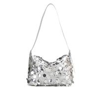 Yestree Silver glitter clutch bag, elegant evening bag ladies glitter small handbag women's silver clutch bag shoulder bags clutches and clutches for banquets, parties, weddings, parties and prom