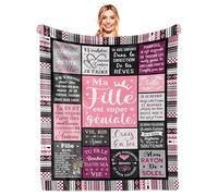 YESTUTI Cadeau Ma Fille, Cadeau Anniversaire Fille, Idee Cadeau Fille, Cadeau 18 Ans Fille, Cadeau Ado Fille, Cadeau Naissance Fille, Cadeau Femme Original, Cadeau Fille Couverture 150X130CM