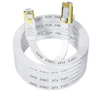 YesTXR Lot de 2 câbles LAN 3 m, câble Ethernet Cat 8 40 Gbps 2000 MHz S/FTP RJ45 - Câble réseau haute vitesse pour routeur PS5 modem TV Switch ordinateur portable