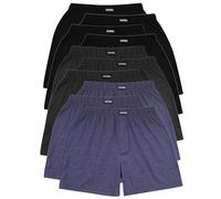 YESWEL Calecon Homme Lot de 10, Boxer Coton Respirant, Caleçon Long et Doux Style Rétro, Idéal pour la Maison et Les Voyages (Multicolore01, M)