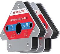YESWELDER 75LB Aimant Soudure 2 Pièces | Positionneur de soudage magnétique, support, 75LB puissance de maintien, accessoires de soudage