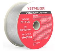 YESWELDER Flux Core Fil Mig sans gaz, acier doux E71TGS Diamètre .030, bobine en plastique ABS résistant 9 kg