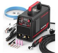 YESWELDER Poste à Souder TIG avec Impulsion 200Amp Grand écran LED, 230V ARC/DC TIG/PULSE TIG 3 en 1, Machine à souder TIG, Amorçage HF de l'arc, Force de l'arc, Démarrage à chaud, Anti-collage, VRD