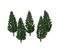 Yetaha 50Pièces Modèle Arbres, Arbre Miniature Modèle, Arbre de Diorama, Modèle Train Arbres Paysage pour DIY de Paysage d'architecture OO Ho, 80 mm