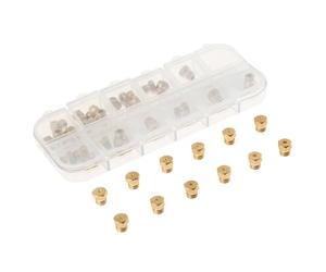 Yetaha Kit de conversion d'orifice pour four de cuisinière - 36 pièces - Buses à jet de gaz naturel - Buses à jet en laiton M6 x 0,75 mm - Pointe de pulvérisation de gaz