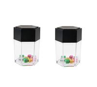 Yetaha Lot de 2 mini dés d'explosion, mini dés colorés en gros plan, jouet pour enfants, cadeau pour fête