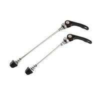 YETGFBH Axe De VéLo, Axe De Roue 2 pièces moyeu de vélo Levier de dégagement Rapide Route vélo brochettes en Acier Roue Avant 145mm arrière 175mm, USO apto Para VTT Pliant(Black)
