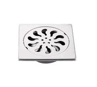 YETGFBH Bonde Douche,Siphon de Sol Drain de Douche carré en Acier Inoxydable, Augmentation du déodorant au Sol, hôtel Villa(10.5X10.5cm DN75)