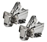 YETGFBH Charniere,Charniere Invisible 2 pcs de 175 degrés charnières des Portes armoires sans Cadre Charnières Charnières de Montage à réglage hydraulique dissimulé
