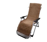 YETGFBH Coussin de Chaise Longue Winter Soft Plush Lounge Chair Cushion Anti Slip Thickened Folding Home Garden Office Nap Rocking Chairs Pad(Dark Coffee,45x160cm 1pcs)
