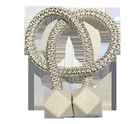YETGFBH Embrasses De Rideaux,Embrasse pour Rideaux 4 PCS Clip-Rideaux magnétiques Clips de décoration Cube Rideau à Billes Suspendue Sangles Corde Hétéroplasses Accessoires Chambre(LightBeige)