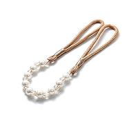 YETGFBH Embrasses De Rideaux,Embrasse pour Rideaux 6 pcs Punch Perler Perles Rideau magnélique Tieback Corde Titulaire du Porte-Boucle Décor(Light Brown)