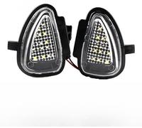 YETGFBH LED Dynamique Clignotant Séquentiel Lot de 2 ampoules LED blanches for éclairage de miroir sous la voiture, adaptées à la VW Golf GTi MK6 6 MKVI 2010-2014