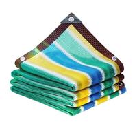YETGFBH Toile D'ombrage,Toile Ombrage Exterieur Filet Pare-Soleil d'extérieur, Filet de Protection de Jardin, Anti-UV, en PEHD, for Balcon, Plantes, Isolation Thermique(Colorful,4mx4m)