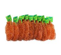 YETHAN Tampon à récurer en cuivre, 10 pièces/Paquet, 100% cuivre Pur, 13 g/pièce
