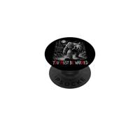 Yeti Bigfoot You Must Be Warned Omen Avertissement Subliminal PopSockets PopGrip Adhésif