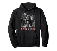 Yeti Bigfoot You Must Be Warned Omen Avertissement Subliminal Sweat à Capuche