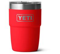 YETI Rambler Stackable Cup with Durasip Ceramic Lining, Vacuum Insulated, Stainless Steel Cup with Magslider Lid, Rescue Red, 8 oz (236 ml)