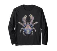 Yeti Crabe Abstrait Ocean Art Marine Life Coloré Manche Longue