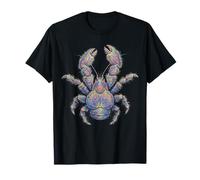 Yeti Crabe Abstrait Ocean Art Marine Life Coloré T-Shirt