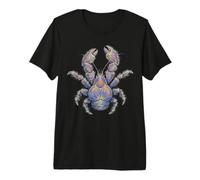 Yeti Crabe Abstrait Ocean Art Marine Life Coloré T-Shirt Haut de Gamme