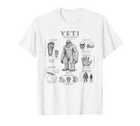 Yeti Cryptid Guide Scientifique Abominable Bonhomme de Neige Art T-Shirt