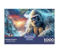 Yeti en Hiver 1000 Piece Adults Puzzle Kids Age Games Gifts Birthday Difficult Impossible Challenging & Brainteasing 38x26cm/1000pcs