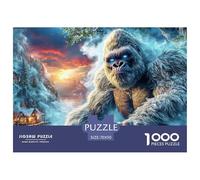 Yeti en Hiver Puzzle pour Adultes - 1000 Pièces De Qualité Supérieure - Le Meilleur Challenge Éducatif en Cadeau pour Adultes Et Enfants Dès 14 Ans 70x50cm/1000pcs