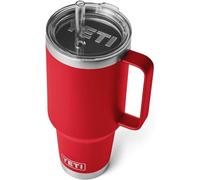 YETI Gobelet Isotherme avec Paille Rambler 1,2 L (42 oz), Rescue Red | Gobelet Isotherme Inox avec Paille et Couvercle pour Boissons Froides, Compatible avec les Porte-Gobelets et Lave-Vaisselle