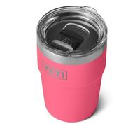 YETI Gobelet isotherme empilable Rambler 16 oz (473 ml), Tropical Pink | Gobelet en acier inoxydable avec couvercle MagSlider (non étanche), isotherme, pour boissons chaudes ou froides