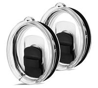 YETI - Lot de 2 couvercles de rechange pour gobelet YETI de 591 ml, tasse à café de 30/710 ml et Lowball de 290 ml, couvercles magnétiques de rechange anti-déversement avec interrupteur coulissant